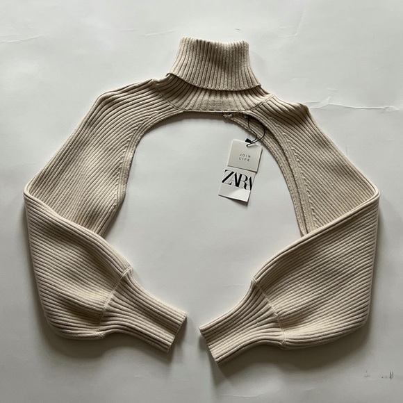 Zara Sweaters Zara Turtleneck Shrug Poshmark